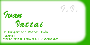 ivan vattai business card
